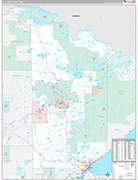 St. Louis Wall Map Premium Style